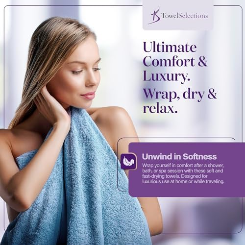 TowelSelections Soft and Absorbent Towels Cotton for Bathroom Hotel