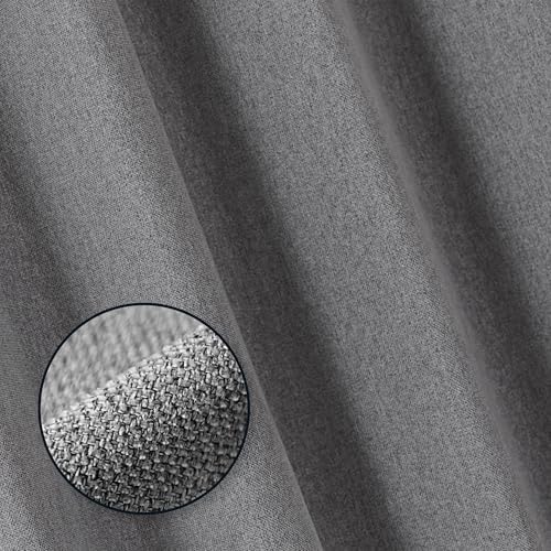 Amazon Basics Chenille Room Darkening Curtains, Light Filtering Window