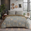 Retro Pastoral Duvet Cover King Set with 2 Pillowcases