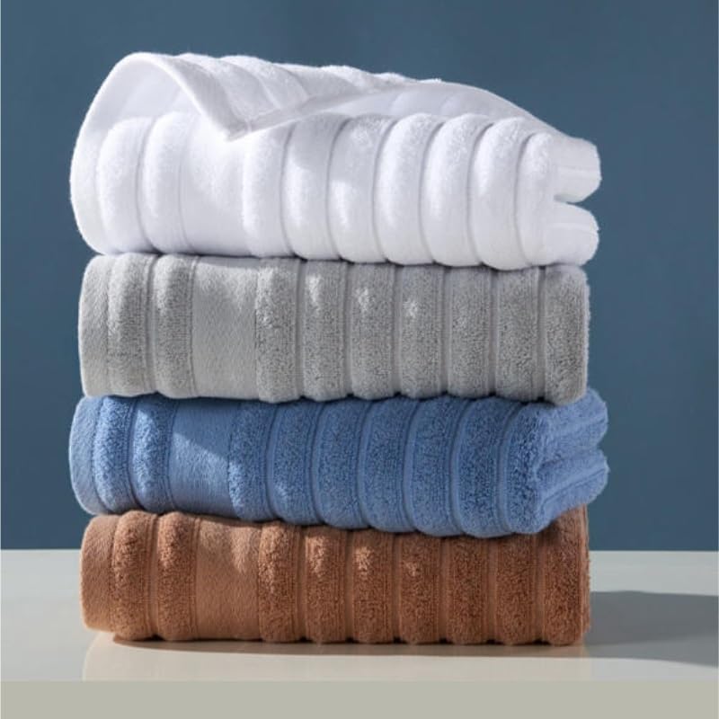 Adult Household Solid Color Cotton Towels Multi Pack Soft Absorbent