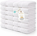 Threads+ 60 Pack White Wash Cloths, 100% Cotton, Soft & Absorbent
