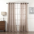 Decorative Linen Sheer Curtains 84 inch Length - Energy Saving Sheer