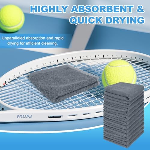 36 Pack Washcloths, 100% Cotton Wash Cloths, 12x12 Inch, Grey