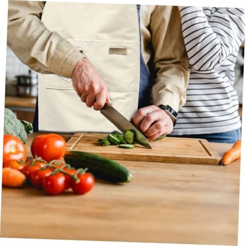 Cotton Sleeveless Apron with Pocket, Adjustable Belt for Restaurant