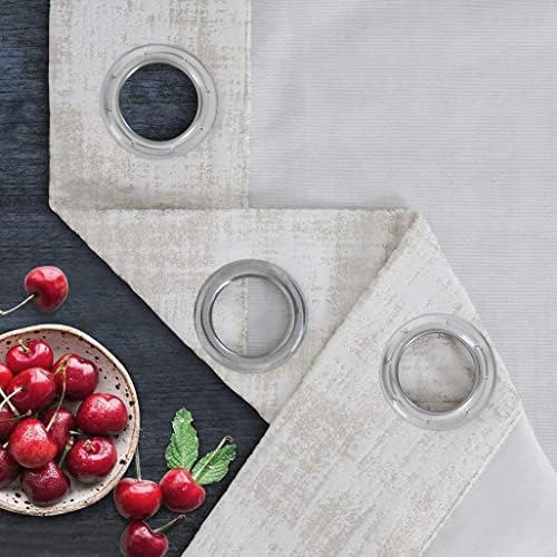 always4u White Soft Velvet Curtains 120 Inch Length Long Luxury