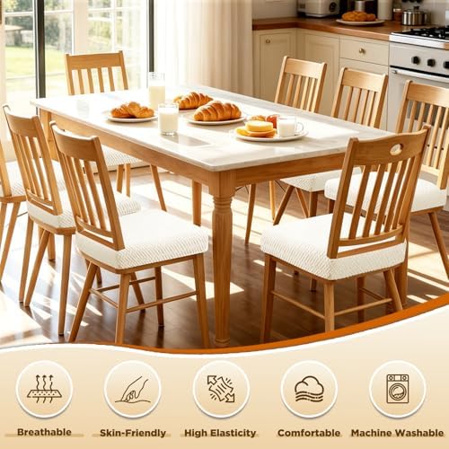 Dioxide Chair Covers for Dining Room Chairs,Chair Seat Covers (4PC)