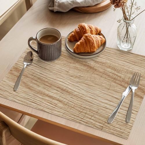 Placemats Set of 8, Country Farmhouse Woven Placemat, Linen Place Mats