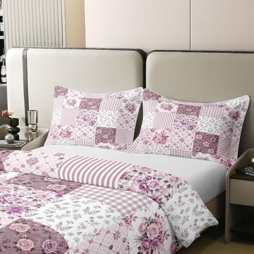 Castle Fairy Rose Plant Duvet Cover Set Full Size 100%