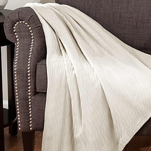Superior Diamond Weave All-Season Cotton Blanket, Cover for Home