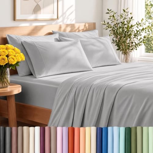 Bare Home Hotel Luxury Split King Sheet Set, Extra Soft, 7 Piece Set