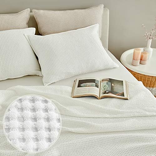 MHD l Modal Waffle Blanket: Breathable Lightweight Soft Blanket