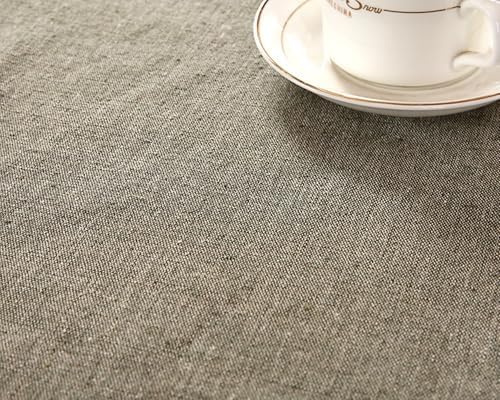 60 x 60 cm Tablecloths, Grey, Rectangular Tablecloth, Plain Cotton