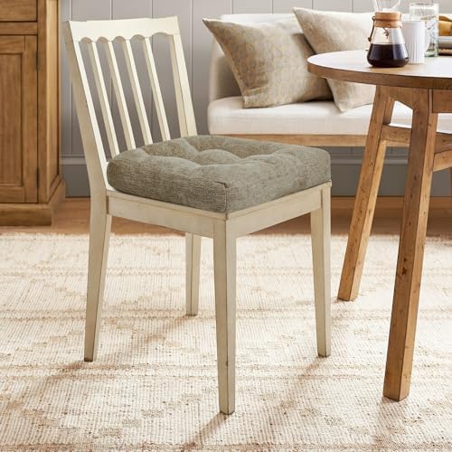 downluxe Chair Cushions for Dining Chairs 2 Pack, Tufted Indoor Chair