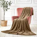 Lightweight Plush Fleece Throw Blanket for Couch Travel Set of 2 King