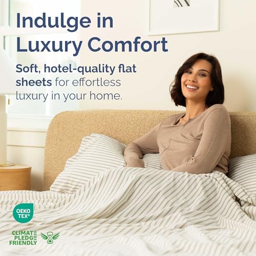 Queen Flat Sheet - Single Top Flat Sheet Only - Cooling - Beige
