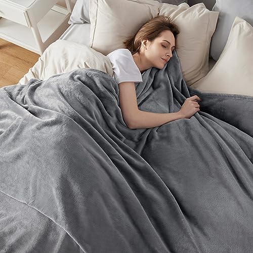 Bedsure Fleece Bed Blankets Queen Size Soft Lightweight Plush Fuzzy