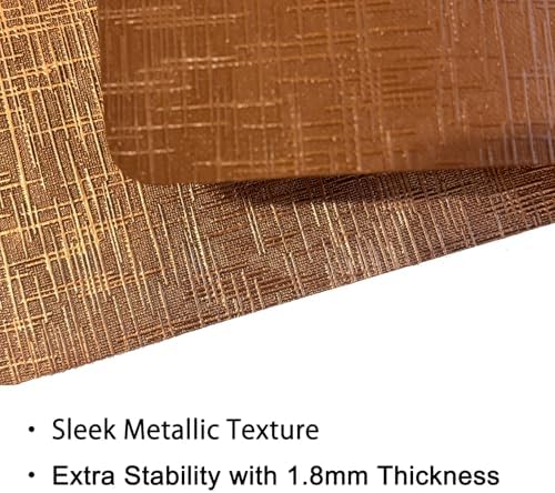 Faux Leather Placemats, Dual‐Sided Non‐Slip Vinyl Placemats, Washable