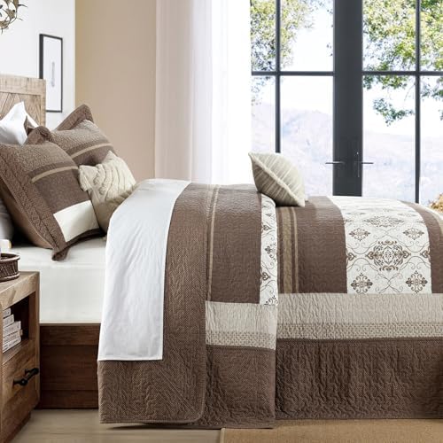 SahSahCasa 128"x120" 100% Cotton Oversized California King XL