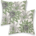 BETGINY Sage Green Grey Pillow Covers 22x22, Gray Vintage Sunflower