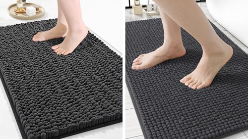 Arotive Luxury Chenille Bathroom Rugs Set, Ultra Soft and Absorbent