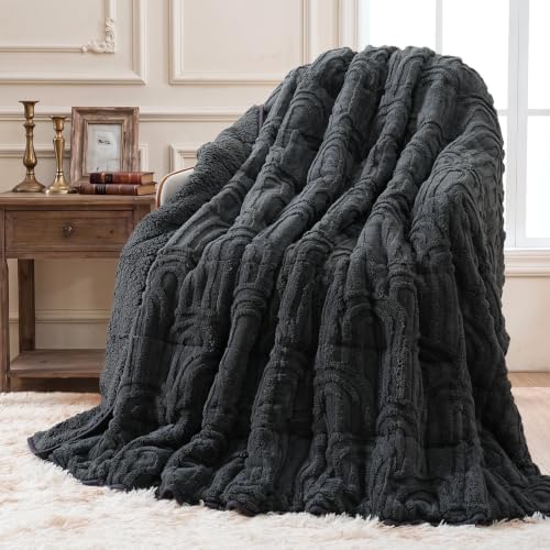 Wemore Soft Weighted Blanket for Adults 48" x 72" 12 lbs Twin Dark