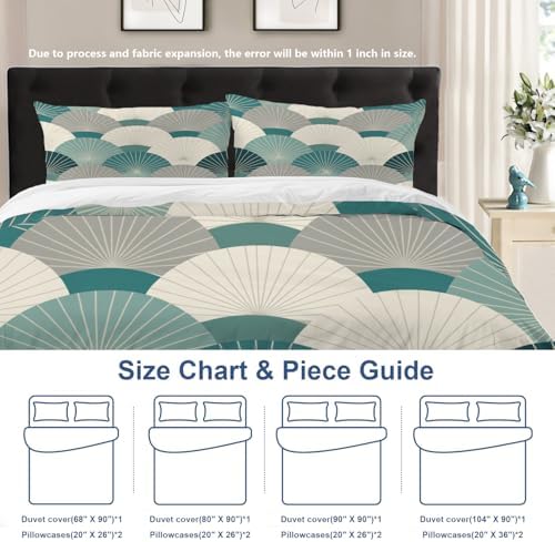 Batmerry Minimalist Art Abstract Queen Size 100% Cotton Duvet Cover
