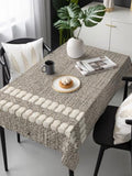 Farmhouse Textile Rectangle Tablecloth 60 x 120 Inches Country Gray