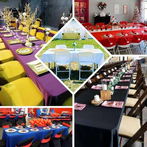 Efavormart Rectangle Tablecloth, 90"x132" Stain & Wrinkle Resistant