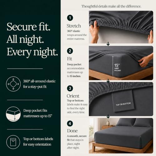 Cloud Scape King Size Sheets Set 100% Egyptian Cotton Sateen