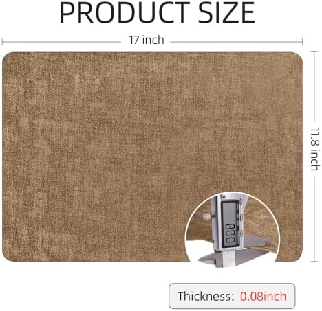 Faux Leather Placemats for Dining and Kitchen Table Washable Place