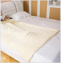 Chunky Knit Blanket Throw Cotton Throw Blanket 100% Handmade Warm &