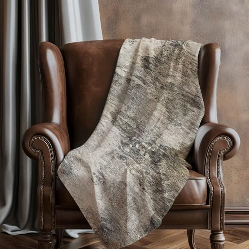 Addison Rugs ASB592 Taupe 50" x 70" Oversized Sherpa Throw Blanket