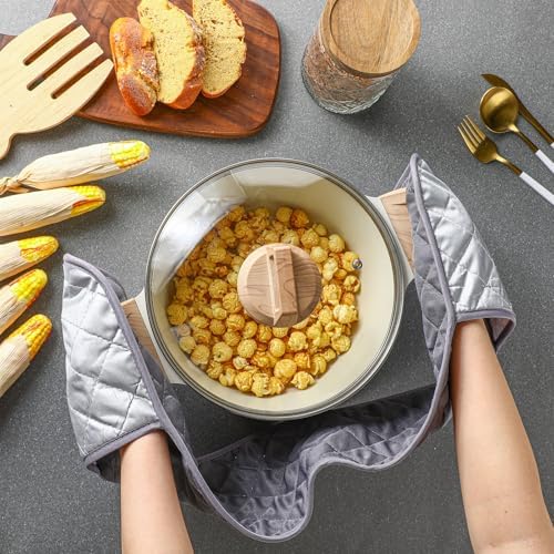 Neer 2 Pcs Christmas Double Oven Mitts Heat Resistant Kitchen Gloves