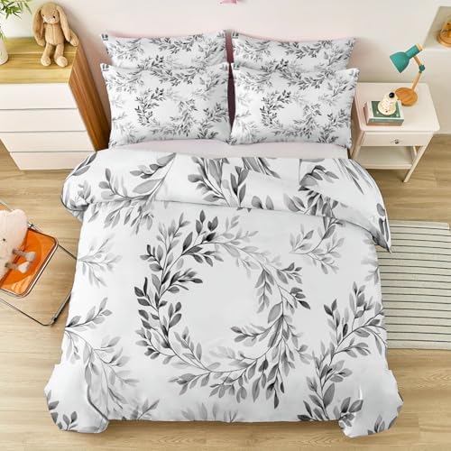 Duvet Cover King 102" x 87" Size - Reversible Minimalist Retro