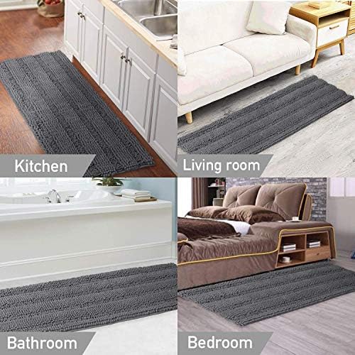 Turquoize Chenille Bath Rug Bundle Order Bath Runner 59" X 20" and