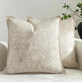 Floral Throw Pillow Covers 20x20 Set of 2, Fall Decorative Pillow