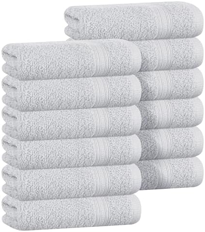 BOUTIQUO Ultra Soft Cotton Washcloths, Contains 12 Piece Face Cloths