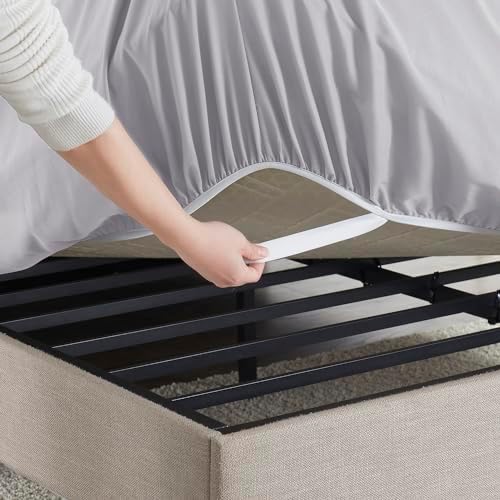 Hearth & Harbor Extra Deep Pocket Twin XL Fitted Sheet, Grey Lavender
