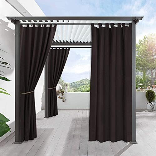 Blackout Outdoor Dividers for Gazebo Porch Cabana Tab Top Outdoor
