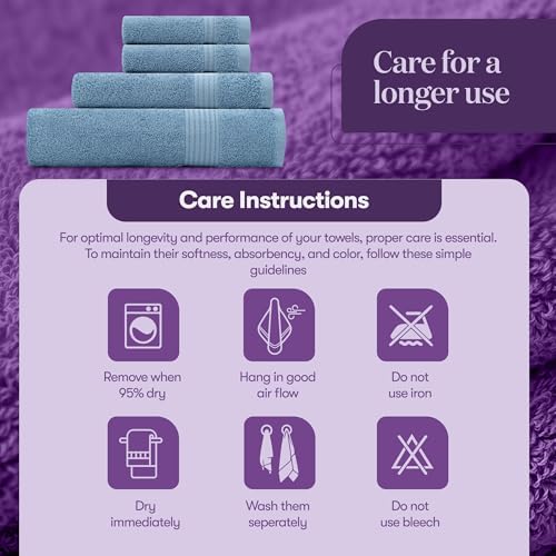 TowelSelections Soft and Absorbent Towels Cotton for Bathroom Hotel