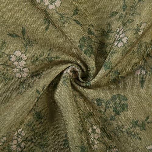 TWOPAGES Pinch Pleated Floral Curtain 84 Inch Long Blackout Drape