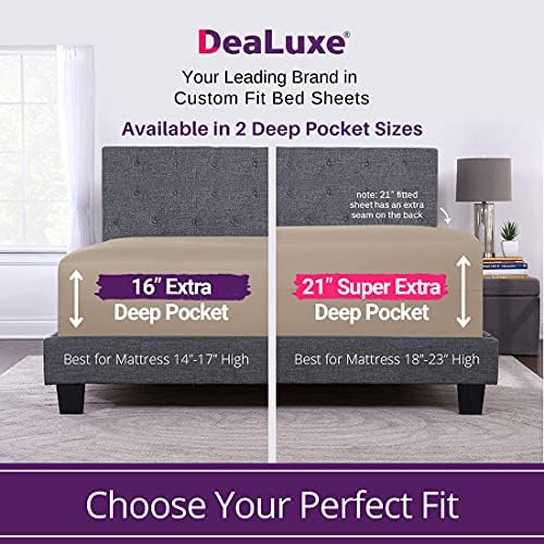 Extra Deep Pocket Queen Sheet Sets 4 Piece Queen Bed Sheets Set