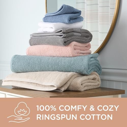 Town & Country Everyday 6-Piece Assorted Solid Dobby Border Set