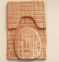Daniel's Bath & Beyond 3 Piece Memory Foam Bath mat Victoria Taupe