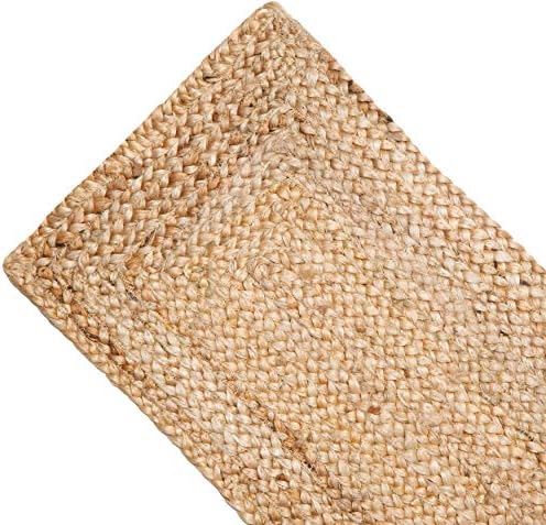 COTTON CRAFT Jute Braided Table Runner - 13x36 inches Natural Table