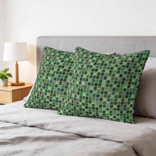 Pillow Covers 20x20 Set of 2, Abstract Geometric Square Throw Pillow