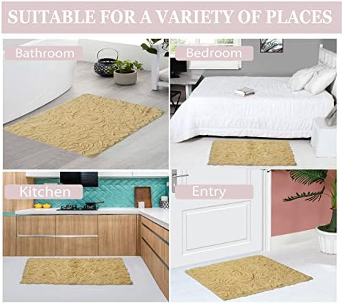 Home Weavers Modesto Collection 100% Cotton Tufted Bath Rugs, Extra