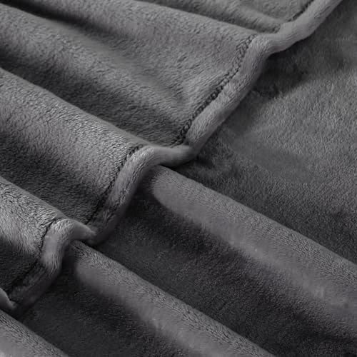TASTHROW Grey Throw Blanket 60x80 Inches