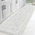 ACCUMTEK Luxury Chenille Bathroom Rugs Non Slip 60" x24", Extra Soft