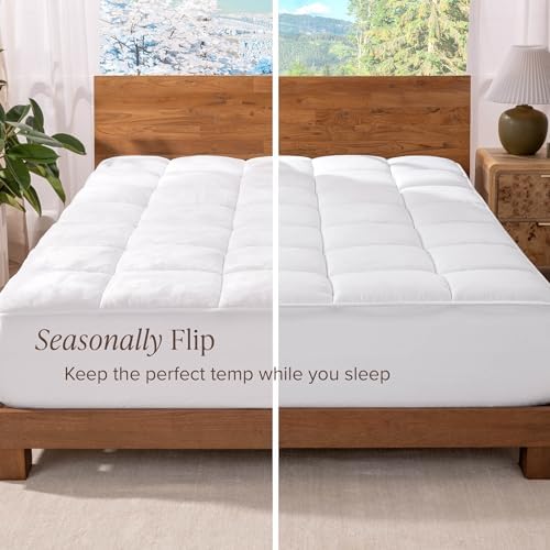 Bare Home Microplush Reversible Mattress Topper (Queen)